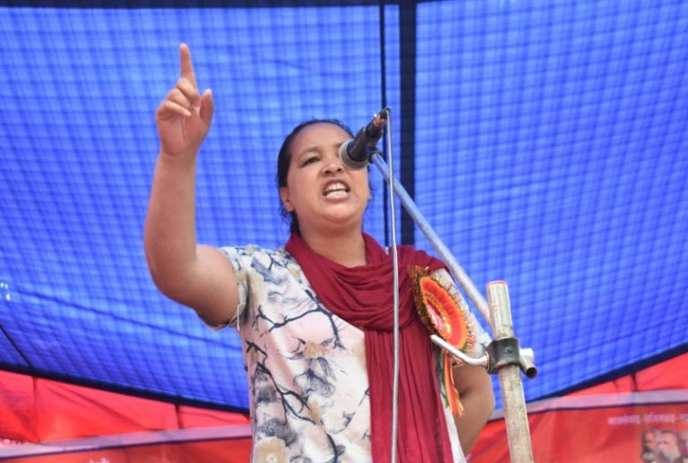 विप्लव समूहकी नेता उमा भुजेल पक्राउ