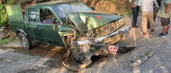 ट्रिपरको ठक्कर दिँदा घाइते सैनिकको मृत्यु