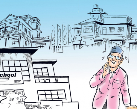 स्याली नदीको बहाव परिवर्तन हुँदा कञ्चनपुरको विद्यालय उच्च जोखिममा