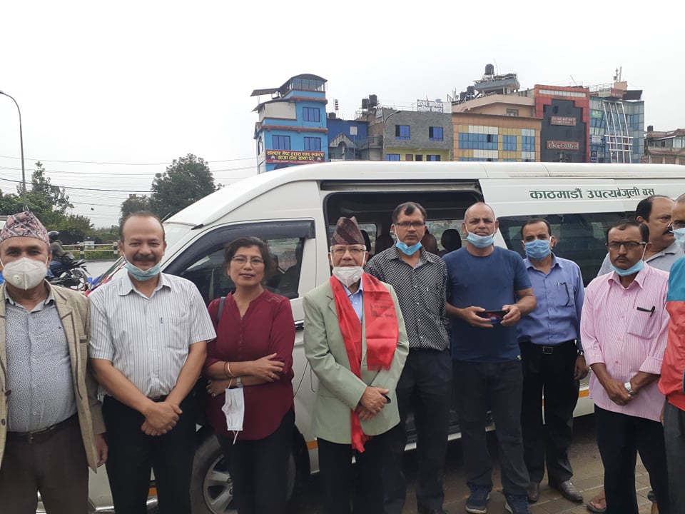 Electric minibus launched on long route