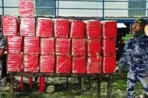 साढे तीन सय किलो गाँजासहित ट्रक नियन्त्रण