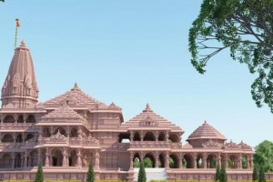 अयोध्यामा नव निर्मित राममन्दिर पाँच मण्डपसहित १६१ फिट अग्लो हुने