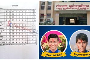 एसइई परिक्षामा खैरहनीका ५७ प्रतिशत विद्यार्थी उतिर्ण , डेजिका दुईजनाले ल्याए ४ जिपिए