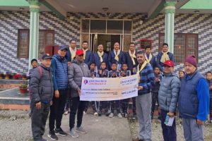 साहारा फुटबल एकेडेमीलाई लुम्बिनी विकास बैंकको आर्थिक सहयोग