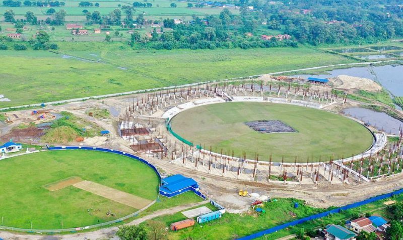 गौतमबुद्ध क्रिकेट रङ्गशालाको काम पुनः सुरु