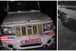 खैरहनीमा बोलेरोको ठक्करबाट एकजनाको मृत्यु