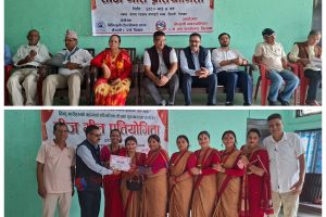 खैरहनी वडा नम्बर ८ को तिज गित प्रतियोगितामा मिलिजुली टोल प्रथम