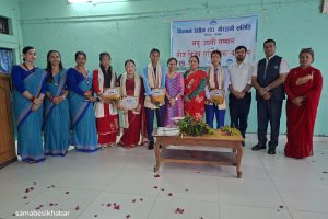चितवन उद्योग संघ खैरहनी समितिद्वारा लघु उद्यमी र खेलाडीलाई सम्मान