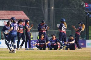 १४१ रनको लक्ष्य पछ्याउँदै ६८ रनमै समेटियो नेपाल