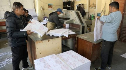 फागुन २१ को निर्वाचनका लागि सम्पूर्ण मतपत्र छपाइ सम्पन्न