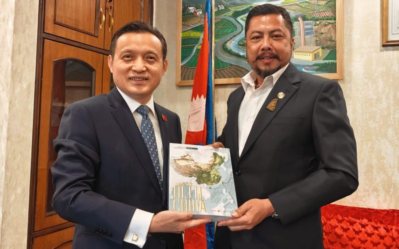 ऊर्जामन्त्री श्रेष्ठसँग चीन र भारतका राजदूतको छुट्टाछुट्टै भेट, सहकार्यमा जोड