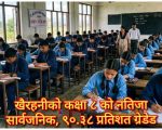 खैरहनीको कक्षा ८ को नतिजा सार्वजनिक, ९०.३८ प्रतिशत ग्रेडेड