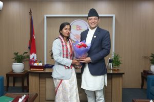 उपसभामुख रुबीकुमारी ठाकुरद्वारा पदभार ग्रहण, सभामुखसँग पहिलो औपचारिक भेट