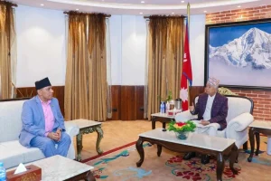 राष्ट्रपति पौडेल र राष्ट्रियसभाका अध्यक्षबीच भेटवार्ता