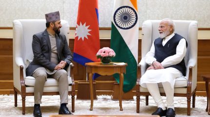 भारतका प्रधानमन्त्री मोदी र रास्वपा सभापति रवि लामिछानेबीच नयाँ दिल्लीमा भेटवार्ता