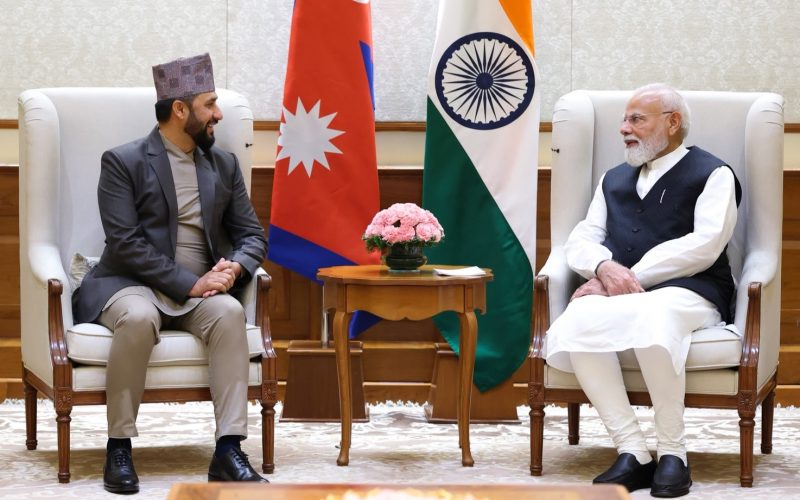 भारतका प्रधानमन्त्री मोदी र रास्वपा सभापति रवि लामिछानेबीच नयाँ दिल्लीमा भेटवार्ता