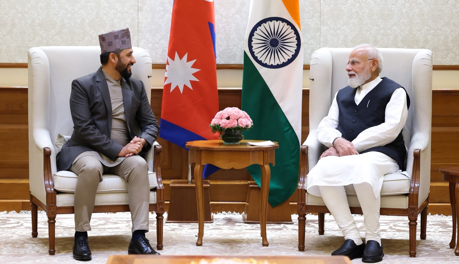 भारतका प्रधानमन्त्री मोदी र रास्वपा सभापति रवि लामिछानेबीच नयाँ दिल्लीमा भेटवार्ता
