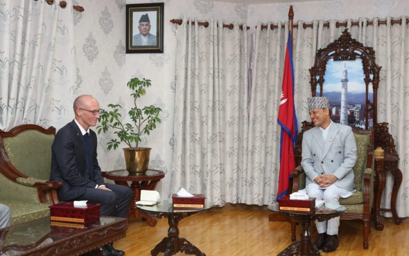 नेपाल–अष्ट्रेलिया संसदीय सहकार्य बढाउनेमा सभामुख अर्याल र राजदूत अर्न्स्टबीच छलफल