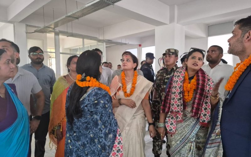 मन्त्री मेहताद्वारा स्वास्थ्य विज्ञान प्रतिष्ठानको प्रस्तावित जग्गा अवलोकन